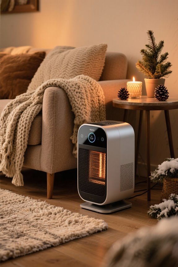 app controlled space heater selection