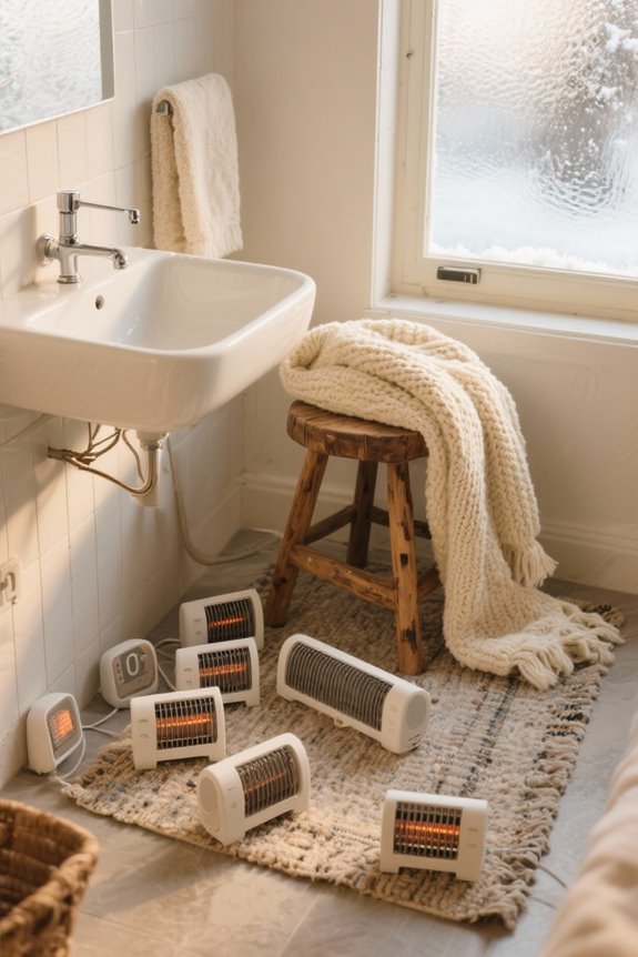 bathroom space heaters winter warmth