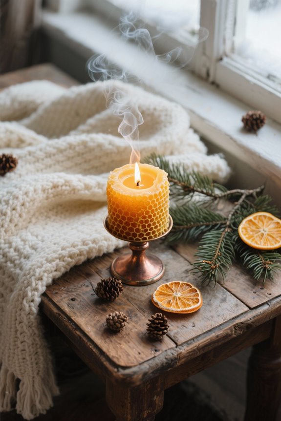 beeswax improves indoor air