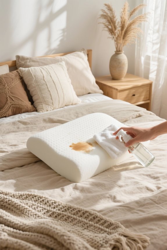 immediate stain cleaning procedure
