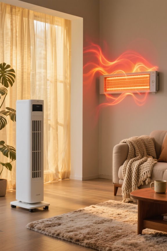 rapid heat from tower heaters
